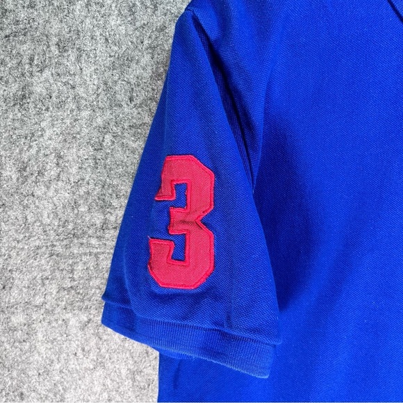 Two U.S. POLO ASSN. Embroidered Big Pony #3 Collard Shirt Men's Med Black& Blue - Picture 4 of 16